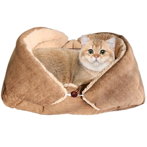 Kätzchenbett, Schlafsack für kleine Hunde, Katzendecke, Schlafversteck, warmes Haus, Katzen-Couch, Haustier-Sofas für Welpen und Kätzchen unter 7,5 kg von Generisch