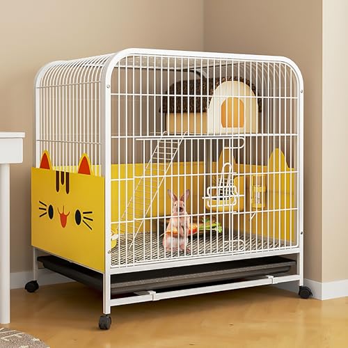 Kaninchenkäfig, großer Indoor-Stall, doppellagiges Design, Anti-Spritz-Urinschutz, einfach zu installieren, geräumig, 60 x 45 x 66 cm Kaninchenkäfig, großer Indoor-Stall, doppellagiges Design, Anti-Spritz-Urinschutz, einfach zu installieren, geräumig, 60 x 45 x 66 cm von Generisch
