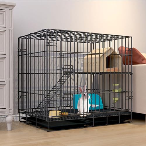 Kaninchenkäfig Indoor Hasenstall Klappbar Metall mit herausziehbarer Wanne - Kleintierhaus für Frettchen Chinchilla Igel Kaninchenkäfig Indoor Hasenstall Klappbar Metall mit herausziehbarer Wanne - Kleintierhaus für Frettchen Chinchilla Igel von Generisch