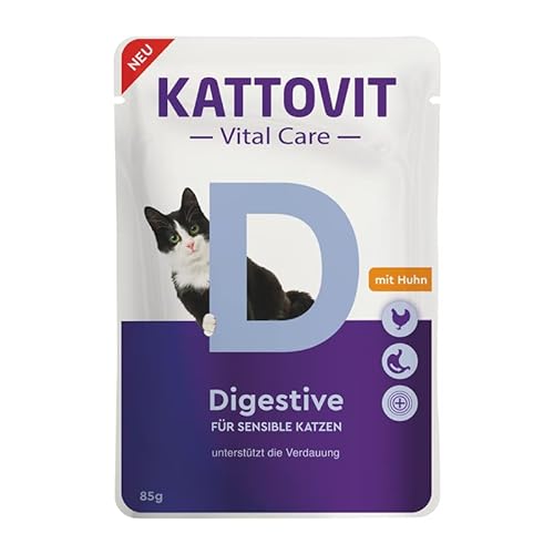 Kattovit Vital Care/Anti Hairball, Digestive, Hair&Skin, Indoor, Sterilised / 20x 85g (Digestive) von Generisch