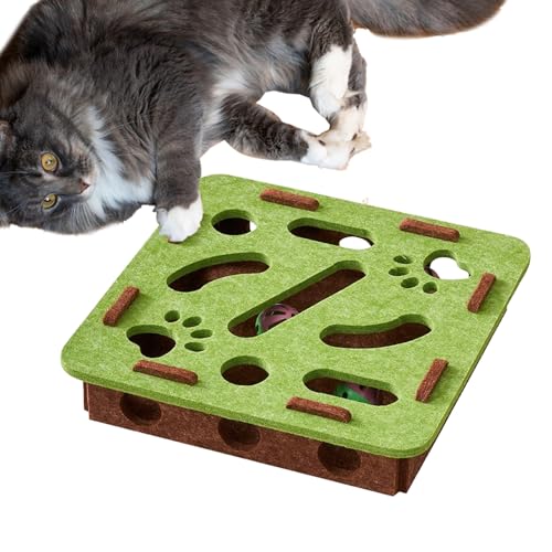 Katzen Futterspiel - Geistig Fördernder Leckerlien Teller,Katzen Futterautomat Mit Suchfunktion Sensorischer Reize Und Glocke Zur Geistigen Stimulation Gegen Langeweile Für Innen Und Außen Sowie Reise Katzen Futterspiel - Geistig Fördernder Leckerlien Teller,Katzen Futterautomat Mit Suchfunktion Sensorischer Reize Und Glocke Zur Geistigen Stimulation Gegen Langeweile Für Innen Und Außen Sowie Reise von Generisch