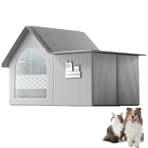 Katzen Kühlhaus, Kühlhaus Katze, Faltbares Sommer Haustier Kühlhaus Mit Eisbeutel, Katzen Kühlmatte, Für Katzen Und Hunde (XL) von Generisch