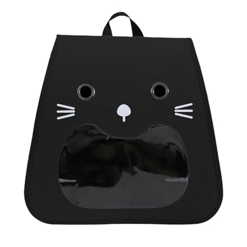 Katzen-Rucksack-Tragetasche, weiche Katzentragetasche, tragbar, lächelndes Gesicht, faltbare Haustier-Tragetasche, Katzenbedarf, Haustier-Reisetasche für Outdoor-Aktivitäten von Generisch