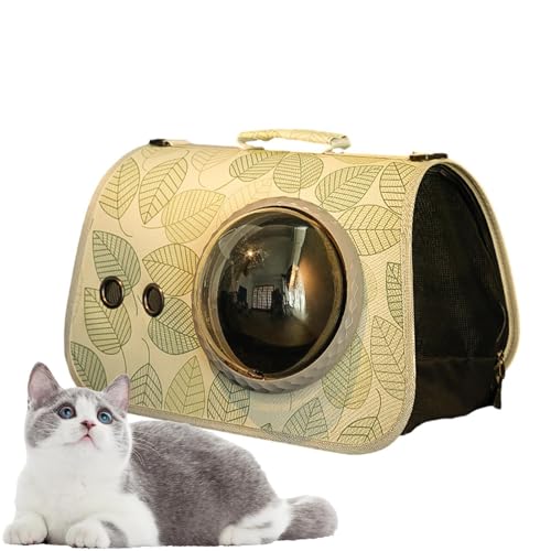 Katzen-Tragetasche, Haustier-Tragetasche - Haustier-Luftblasen-Rucksack - Bubble Cat Rucksackträger, transparent, Katzentragetasche, atmungsaktiver Haustierträger, Reißverschluss, für kleine mittelgro von Generisch