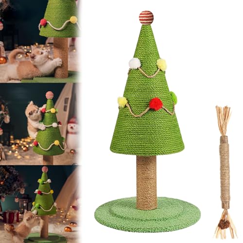 Katzen Weihnachtsbaum, Weihnachts Kratzbaum, Weihnachtsbaum Kratzbaum Katze, Weihnachtsbaum FüR Katzen, Weihnachtskratzbaum, Verschleißfestes Spielzeug (52 * 30cm) von Generisch