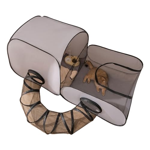 Katzenauslauf - Tragbarer Freigehege Mit Tunnel Katzenhaus - Atmungsaktives Netzgehege mit Tunnel für Hunde Kleintiere Katzenauslauf - Tragbarer Freigehege Mit Tunnel Katzenhaus - Atmungsaktives Netzgehege mit Tunnel für Hunde Kleintiere von Generisch