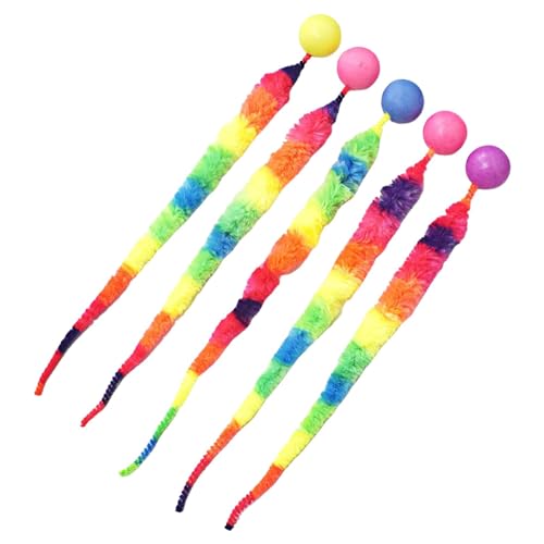 Katzenball mit Schwanz, Hüpfball mit Schwanz, Katzenspielzeug | 5 Stück Katzen-Hüpfbälle mit Regenbogenwurm | Interaktive Katzenbälle, Katzenübungsspielzeug, Katzenspielzeug gegen Langeweile Katzenball mit Schwanz, Hüpfball mit Schwanz, Katzenspielzeug | 5 Stück Katzen-Hüpfbälle mit Regenbogenwurm | Interaktive Katzenbälle, Katzenübungsspielzeug, Katzenspielzeug gegen Langeweile von Generisch