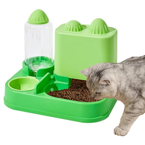 Katzenfutter- und Wassernapf-Set | 2-in-1 Biene/ Automatischer Hund Katze Futterspender und Wasserspender | Hund Katze Näpfe Automatische Bewässerungsflasche Große Kapazität für Hund Welpen von Generisch