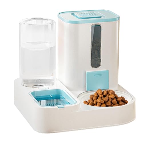 Katzenfutterspender, Automatischer Futterspender mit großer Kapazität, Hundefutterspender, wiederverwendbarer Wasserspender für Zuhause, Boden, Käfig von Generisch