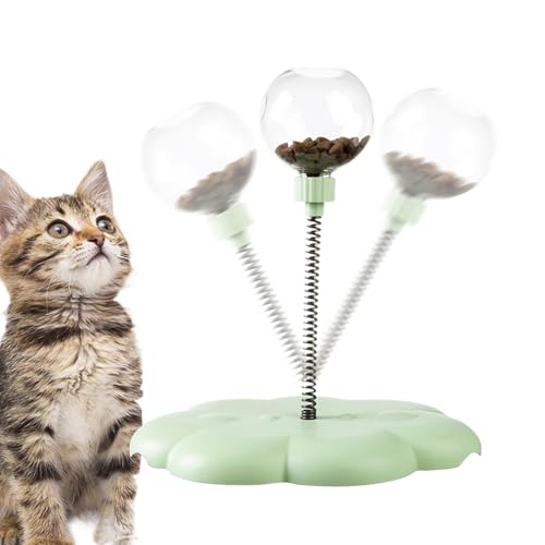 Katzenfutterspender Spielzeug – Abnehmbares Leckerli-Spielzeug für Kätzchen, lustiger Leckerli-Ball, interaktiver Futterspenderball für kleine, mittelgroße und große Rassen Katzenfutterspender Spielzeug – Abnehmbares Leckerli-Spielzeug für Kätzchen, lustiger Leckerli-Ball, interaktiver Futterspenderball für kleine, mittelgroße und große Rassen von Generisch
