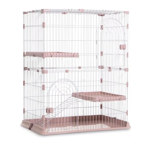 Katzengehege mit mehreren Ebenen aus Draht mit Hängematte, Plattformen, Türen und Rampen zum Spielen und Ausruhen Katzengehege mit mehreren Ebenen aus Draht mit Hängematte, Plattformen, Türen und Rampen zum Spielen und Ausruhen von Generisch