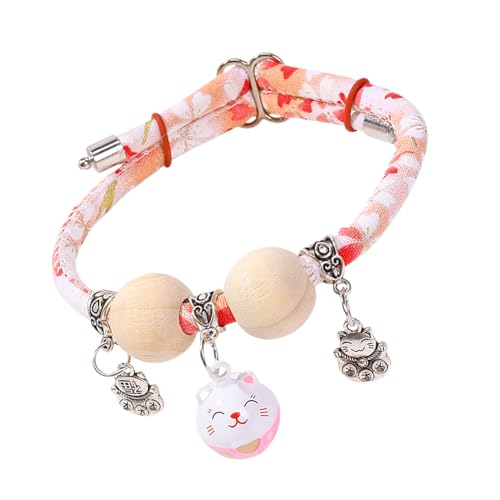 Katzenhalsband - Kätzchenhalsband Mit Zedernholzperle - Tragbar Den Ganzen Tag Verstellbar Für Spaziergang Reise Training Fotografie Garten Katzenhalsband - Kätzchenhalsband Mit Zedernholzperle - Tragbar Den Ganzen Tag Verstellbar Für Spaziergang Reise Training Fotografie Garten von Generisch