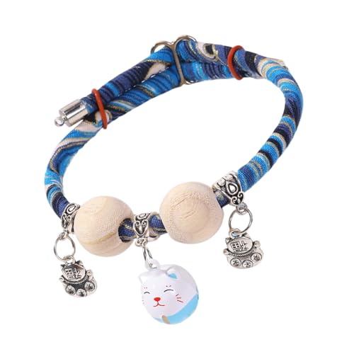Katzenhalsband – Zedernperlen-Haustier-Halskette für kleine, mittelgroße und große Katzen, verstellbare Halsdekoration für Spaziergänge, Training, Urlaub, Hof, Fotografie, Indoor-Tageskleidung Katzenhalsband – Zedernperlen-Haustier-Halskette für kleine, mittelgroße und große Katzen, verstellbare Halsdekoration für Spaziergänge, Training, Urlaub, Hof, Fotografie, Indoor-Tageskleidung von Generisch
