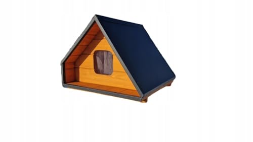 Katzenhaus Katzenhütte Katzenhöhle Katzen Haus Outdoor Wetterfest Holz 58x47cm von Generisch