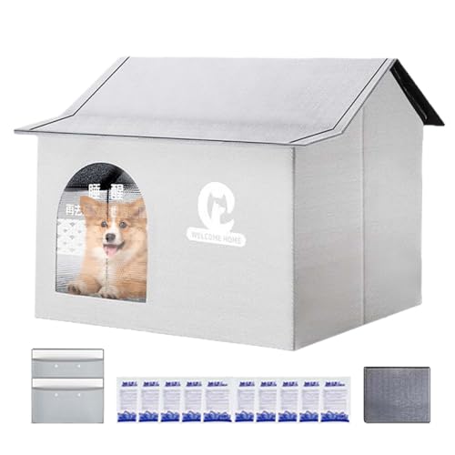 Katzenhaus für den Außenbereich, wetterfest, Katzenhaus im Freien, Kühlhaus, faltbarer Unterstand mit Kühlakkus, Möbel, Haustierbedarf für Kätzchen, Hunde, Zuhause, Hinterhof, draußen, alle Katzenhaus für den Außenbereich, wetterfest, Katzenhaus im Freien, Kühlhaus, faltbarer Unterstand mit Kühlakkus, Möbel, Haustierbedarf für Kätzchen, Hunde, Zuhause, Hinterhof, draußen, alle von Generisch