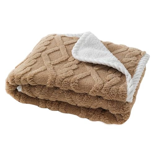 KatzenhöLe Überwurfdecke für Haustiere, Hundedecke, übergroß, dick, für Komfort, gemütliche Katzendecke, Bett, Auto, Sofa und Möbel, mit weichem, fleckenabweisendem Stoff, Hundebett ( Khaki, 150X128) KatzenhöLe Überwurfdecke für Haustiere, Hundedecke, übergroß, dick, für Komfort, gemütliche Katzendecke, Bett, Auto, Sofa und Möbel, mit weichem, fleckenabweisendem Stoff, Hundebett ( Khaki, 150X128) von Generisch