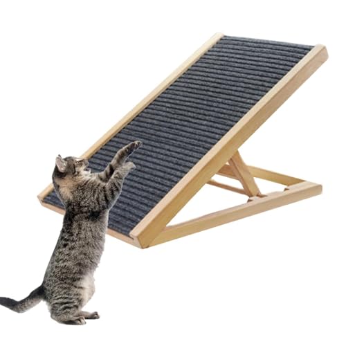 Katzenkratzer, Katzenkratzpad | Multifunktional Kätzchen Kratzer -Pad -Hundetreppe | Holzholz Couch Ramp Teppichschutz für große mittel kleine Katzenhunde von Generisch