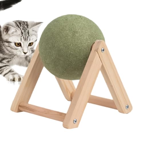 Katzenminze Bälle Katzenboden - Katzenminze Silvervine Bälle, Kätzchen Silvervine Spielzeug | Katzen lecken Boden Katzenminze Roller, Boden Katzenminze Roller, Silvervine Leckbares Katzenspielzeug für von Generisch