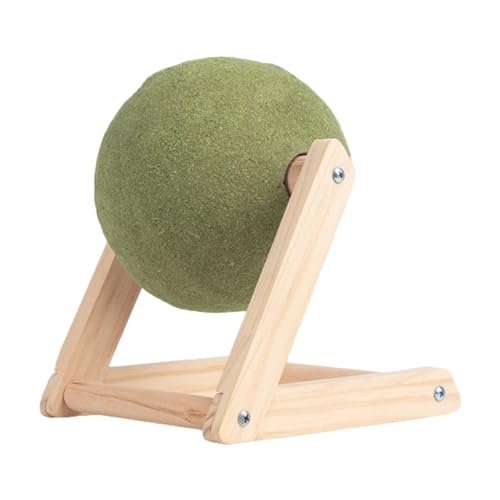 Katzenminze-Bälle für den Boden | Drehbarer Katzenminze-Roller mit Holzständer | Katzenball | Bodenmontage Kitty Bälle | Riesiger Katzenminze-Ball zum Lecken und Kätzchen spielen Katzenminze-Bälle für den Boden | Drehbarer Katzenminze-Roller mit Holzständer | Katzenball | Bodenmontage Kitty Bälle | Riesiger Katzenminze-Ball zum Lecken und Kätzchen spielen von Generisch