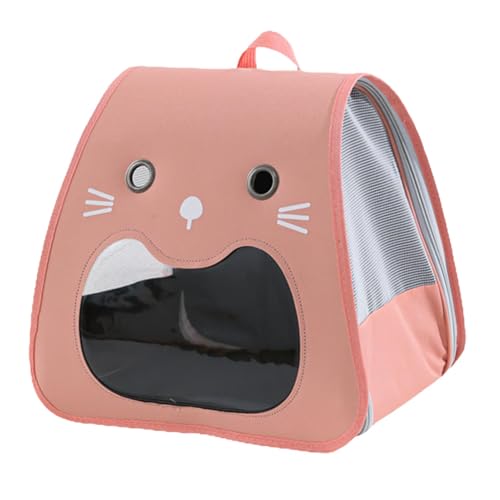 Katzenrucksackträger,Katzenrucksack - Weiche Katzentragetasche,Faltbare Haustier-Reisetasche, tragbare Haustier-Tragetasche mit lächelndem Gesicht und Mehreren Belüftungsöffnungen für Reisen Katzenrucksackträger,Katzenrucksack - Weiche Katzentragetasche,Faltbare Haustier-Reisetasche, tragbare Haustier-Tragetasche mit lächelndem Gesicht und Mehreren Belüftungsöffnungen für Reisen von Generisch