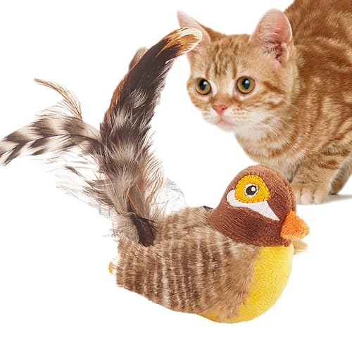 Katzenspielzeug Vogel, Flapping Bird Cat Toy | Fliegender Vogel Katzenspielzeug, Bird | Interaktives Katzenspielzeug, Geräusche Für Kleine Große Katzen von Generisch