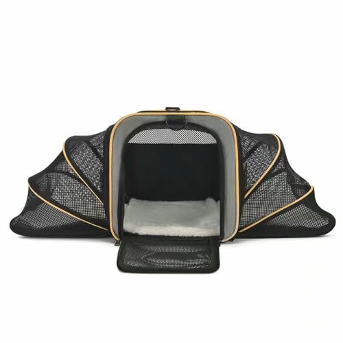 Katzentragetasche, atmungsaktiv, erweiterbar, große Kapazität, Haustier-Transporttasche für Katzen, komfortables Crossbody-Design, ideal für Reisen und den Außenbereich Katzentragetasche, atmungsaktiv, erweiterbar, große Kapazität, Haustier-Transporttasche für Katzen, komfortables Crossbody-Design, ideal für Reisen und den Außenbereich von Generisch