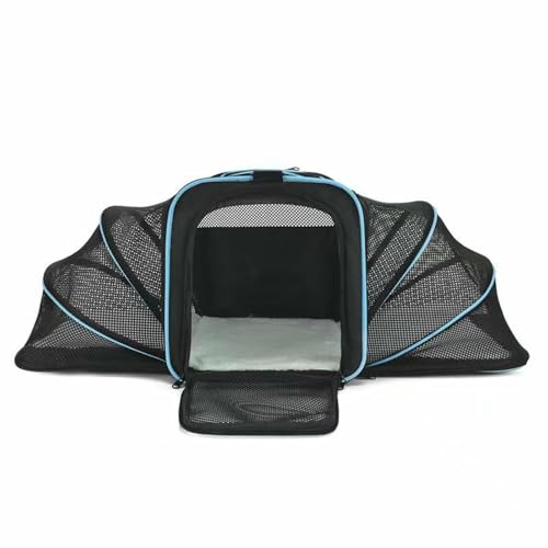 Katzentragetasche, atmungsaktiv, erweiterbar, große Kapazität, Haustier-Transporttasche für Katzen, komfortables Crossbody-Design, ideal für Reisen und den Außenbereich Katzentragetasche, atmungsaktiv, erweiterbar, große Kapazität, Haustier-Transporttasche für Katzen, komfortables Crossbody-Design, ideal für Reisen und den Außenbereich von Generisch