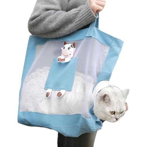 Katzentragetasche | Haustier-Schultertragetasche – Katzentragetasche, atmungsaktive Show-Kopf-Haustiertasche, tragbare Haustiertasche, Katzen-Tragetasche von Generisch