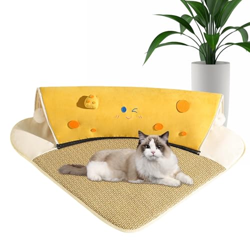 Katzentunnel für Indoor-Katzen, innovatives weiches Katzenbett, Tunnel, Kätzchenbett, Katzenröhren und Tunnel mit Katzenbett-Matten für Nickerchen und Bewegung, Unterhaltung von Generisch