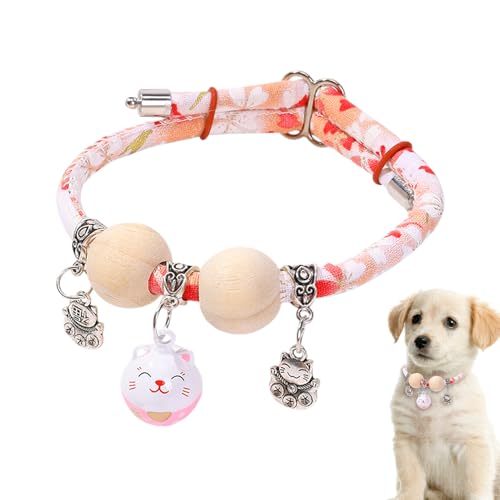 Katzenwelpen Halsband - Kätzchenhalsband Mit Zedernholzperle - Verstellbare Schnalle für DREI Größen Indoor und Outdoor Verwendung Katzenwelpen Halsband - Kätzchenhalsband Mit Zedernholzperle - Verstellbare Schnalle für DREI Größen Indoor und Outdoor Verwendung von Generisch
