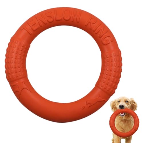 Kauring für Hunde – Fliegender Ring, Outdoor-Abzieher, Hundespielzeug, Apportierspielzeug und Tauziehen, Hundespielzeug für mittelgroße und große Hunde, interaktives Pool-Spielzeug, Hundering für von Generisch