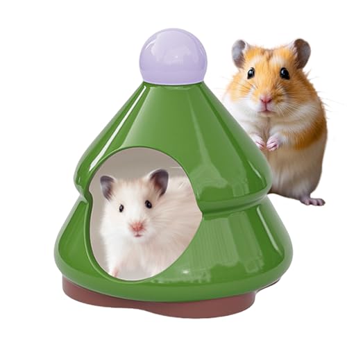 Keramik Hamsterhaus, Tannenbaumförmiges Zwerghamster Versteck, Stabiler Rückzugsort Schlafplatz Spielen Klettern Wohlfühlen für Igel Chinchilla Kleintiere Keramik Hamsterhaus, Tannenbaumförmiges Zwerghamster Versteck, Stabiler Rückzugsort Schlafplatz Spielen Klettern Wohlfühlen für Igel Chinchilla Kleintiere von Generisch