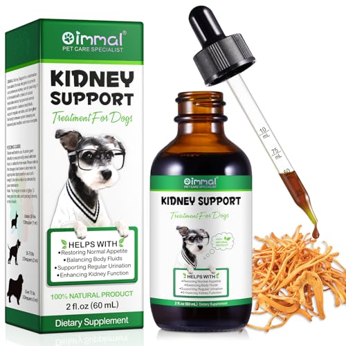 Kidney Support Supplement für Hunde - 60ml Wiederherstellung der normalen Appetit Enhancing Nierenfunktion Niere Unterstützung regelmäßiges Urinieren Natürliche Kräuterergänzung Unterstützung von Generisch