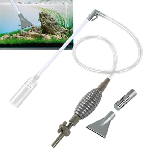 Kies-Vakuum-Aquarium – Adapter, elektrische Wanne, für Poolentwässerung Keller, Aquarium-Siphon, Vakuumpumpe zur Reinigung von Kies, Aquarium-Siphon, Aquarium-Zubehör für Schildkröten von Generisch