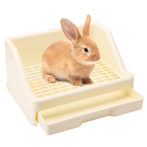 Kleine Bettbox – Box Töpfchentrainer Pfanne für kleine Bettwäsche | Kleintierbox Bunny Toilette, kleine Bettbox Haustierpfanne für Chinchillas von Generisch