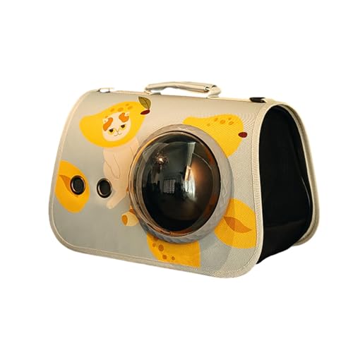 Kleine Hundetragetasche, Katzentragetasche,Haustier-Reisetragetasche - Bubble Cat Rucksackträger, transparent, Katzentragetasche, atmungsaktiver Haustierträger, Reißverschluss, für kleine mittelgroße von Generisch