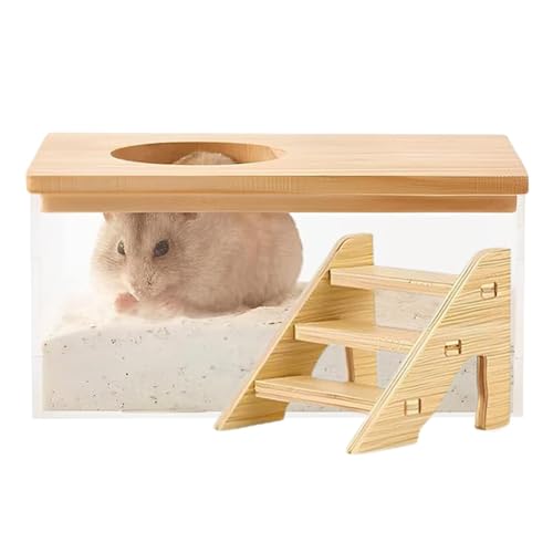 Kleintier-Toilette, Haustier-Badesand, Hamster-Badesandbehälter, Arbeitszimmer, Hamster-Sandkasten, dekorative Hamster-Sandbox, perfekt und geeignet für kleine Haustiere von Generisch