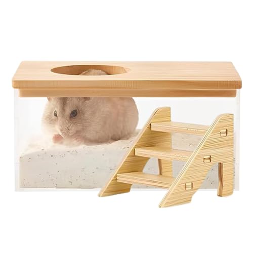 Kleintiertoilette | Hamster Duschbox | Hamster Staubbad Haus, Hamster Fellpflege, Sandbad Container, Rennmaus Dusche und Grabbox, Hamsterpflegeprodukte von Generisch