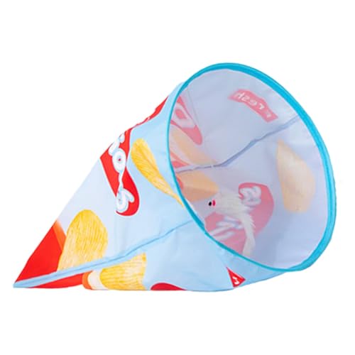 Knisterpapier-Katzenbohrerbeutel, faltbarer Kartoffelchips-Katzentunnel - Interaktive Knisterpapier-Röhren für Katzen mit Plüschball,Pet Tunnel Crinkle Sack Bag, Crinkle Paper Interactive Pet Cat Tube von Generisch