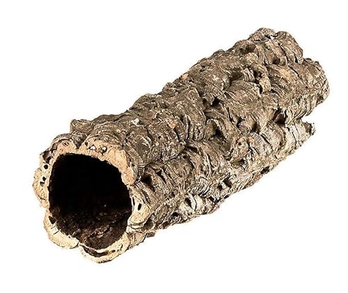 Korkröhre, Korktunnel, Natürlicher Korkschlauch, 30 cm lang, Innendurchmesser 15-20 cm, Terrariumdeko, Versteckmöglichkeit, Deko von Generisch