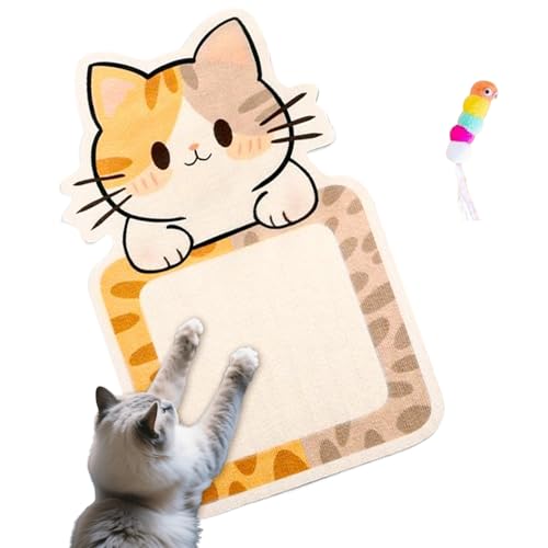 Kratzbrett Für Katzen - Katzen Kratzbrett Mit Spielzeug - Selbstklebender Möbelschutz Für Sofa Teppich Und Bodenbelag Kratzbrett Für Katzen - Katzen Kratzbrett Mit Spielzeug - Selbstklebender Möbelschutz Für Sofa Teppich Und Bodenbelag von Generisch