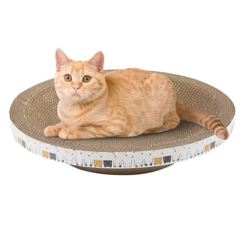 Kratzbrett für Katzen, hochdichter Katzenkratzbaum in Schüsselform, Katzenmöbel Kratzpads für Indoor-Katzen, schlafende Katzenkratzbaum von Generisch