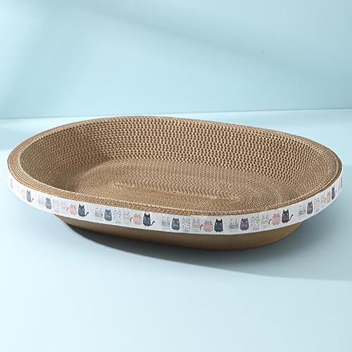 Kratzbretter Katze, Ovaler Katzenkratzer mit hoher Dichte für Kratzbäume und Möbel, Kratzpappe für Katzen, Kratzmatte Katze, Katzenmöbel-Kratzbäume für schlafende Katzen im Innenbereich Kratzbretter Katze, Ovaler Katzenkratzer mit hoher Dichte für Kratzbäume und Möbel, Kratzpappe für Katzen, Kratzmatte Katze, Katzenmöbel-Kratzbäume für schlafende Katzen im Innenbereich von Generisch