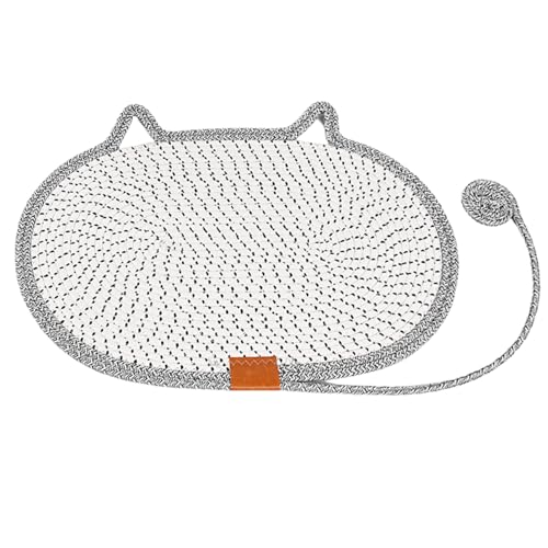 Kratzpad Für Katzen | Rundes Kratzpad Aus Baumwollseil | Waschbare Haustier Accessoires Für Innenbereich Unter Möbeln Tür Ecke Haus Bett Couch Tisch Reisen Kratzpad Für Katzen | Rundes Kratzpad Aus Baumwollseil | Waschbare Haustier Accessoires Für Innenbereich Unter Möbeln Tür Ecke Haus Bett Couch Tisch Reisen von Generisch
