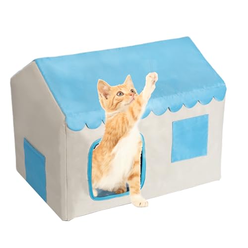 Kühlendes Katzenhaus – Sommerhütte für Katzen, geschlossenes Tierzubehör, Innen- und Außenbereich, Garten, Hof, Terrasse, Balkon, alle Jahreszeiten, kleine Hunde Kühlendes Katzenhaus – Sommerhütte für Katzen, geschlossenes Tierzubehör, Innen- und Außenbereich, Garten, Hof, Terrasse, Balkon, alle Jahreszeiten, kleine Hunde von Generisch