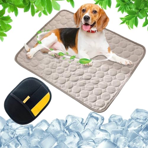 Kühlmatte für Hunde & Katze und Tierhaarentferner Handschuh, Selbstkühlende Hundematte ohne Gel, Kühlende Hundedecke – Kratzfeste Cooling Mat Dog für Sommer, Haus & Aut (Grau, S:50×40 cm | 20×16") Kühlmatte für Hunde & Katze und Tierhaarentferner Handschuh, Selbstkühlende Hundematte ohne Gel, Kühlende Hundedecke – Kratzfeste Cooling Mat Dog für Sommer, Haus & Aut (Grau, S:50×40 cm | 20×16") von Generisch