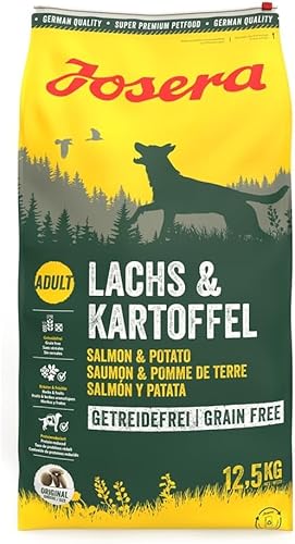 Lachs & Kartoffel (1 x 12,5 kg) | Adult | Premium Trockenfutter für ausgewachsene Hunde | Kartoffel & Lachs als einzige tierische Proteinquelle | getreidefrei | Hundefutter| 1er Pack von Generisch