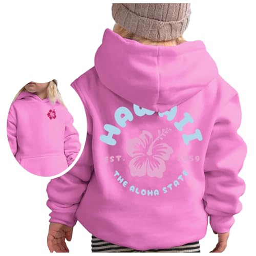 Langarm Pullover FüR Kinder Bequemer Kapuzenpullover LäSsig ElastizitäT Pullover Mit Aufdruck Elegantes Kinder Hoodieoutdoor Langarm Tops Winter Mädchen Sportjacke von Generisch