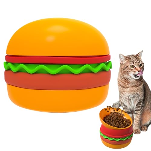 Langsame Feeder Cat Bowl, Welpe Langsame Feeder Bowl | Hund Slow Feeder - 5-in-1-Hamburger-Design Interactive Labyrinth Teller behandeln Spender Spielzeug für Bloat Stop Nicht-Slip-Tier-Lebensmittelma Langsame Feeder Cat Bowl, Welpe Langsame Feeder Bowl | Hund Slow Feeder - 5-in-1-Hamburger-Design Interactive Labyrinth Teller behandeln Spender Spielzeug für Bloat Stop Nicht-Slip-Tier-Lebensmittelma von Generisch