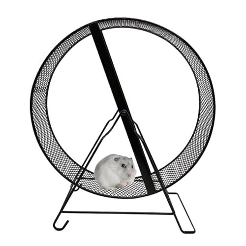 Laufräder Für Kleintiere, Metall Laufrad Mit Ständer Mäuse Hamster Mäuserad Hamsterrad Hamsterlaufrad Leises Hamsterrad, Übungsräder Für Kleintiere, Hamster-Laufrad, Lustiges Hamsterspielzeug Für Hams von Generisch